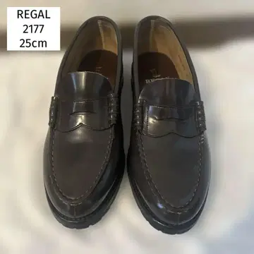 REGAL 리갈 2177 브라운 로퍼 25cm 비브람 밑창