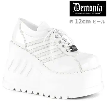 demonia stomp-08 통굽 스니커즈 화이트