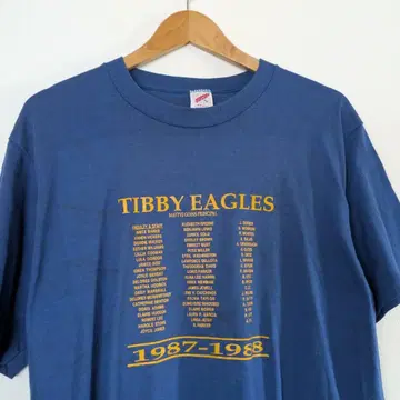 90s USA제 TIBBY EAGLES 블루 티셔츠 XL