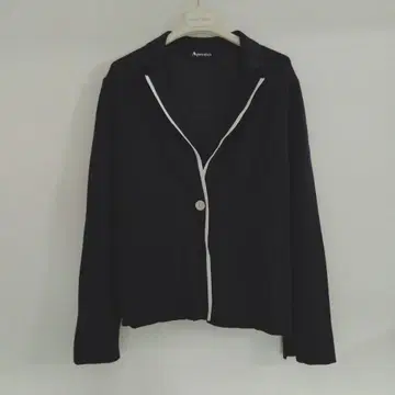 Aquascutum 일본제 테일러드 칼라 니트 자켓