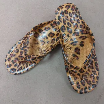 교상 레오파드 무늬 금 브라운 LL 새상품