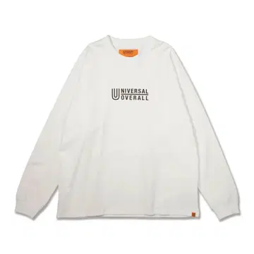 UNIVERSAL OVERALL 센터 로고 롱 슬리브 TEE