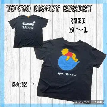 TOKYO DISNEY RESORT 빅 실루엣 푸우 티셔츠 ML