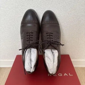 REGAL 브라운 가죽 고어텍스 옥스퍼드 신발