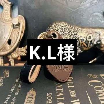 RRL 가죽 안경 모티브 키링