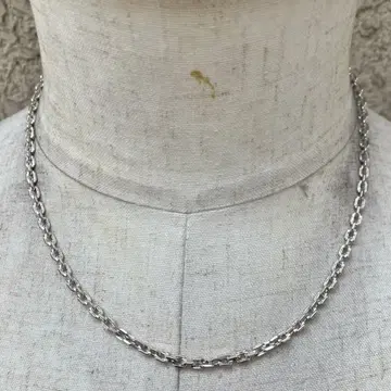 SILVER925 OVAL CHAIN NECKLACE/실버/목걸이