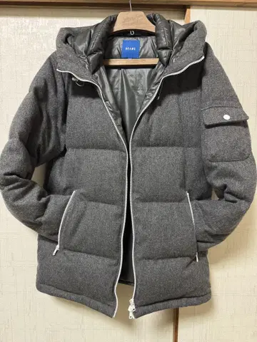 BEAMS 그레이 다운 자켓 L 사이즈
