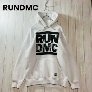 RUNDMC 후드티 맨투맨 LL 사이즈 화이트 빅 프린트 구제 의류