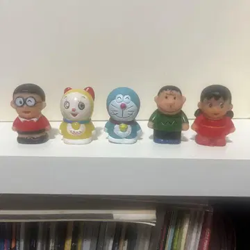 에포크 제 도라에몽 소프트 비닐 손가락 인형 피규어 세트 당시 상품