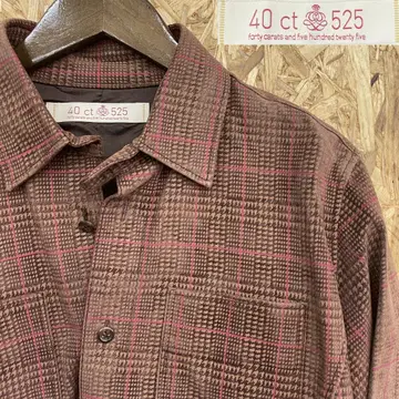 40ct&525 by TAKEO KIKUCHI 돈피 가죽 셔츠 L 상당