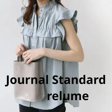 Journal Standard/relume/프릴 슬리브리스 블라우스