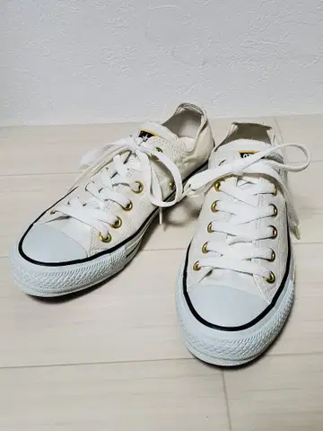 컨버스 CONVERSE 로우 컷 스니커즈 화이트 23.5cm
