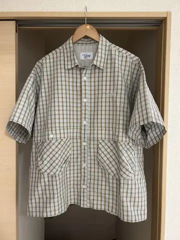 KEBOZ 체크 S/S 볼 셔츠