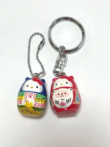 레어 레어 현지 키티 키링 참 스트랩 달마 달마