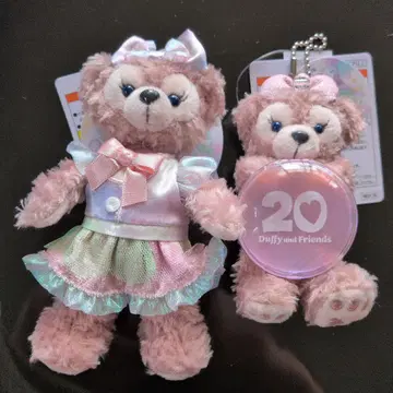 새상품 셰리 메이 20주년 봉제 인형 배지 봉제 참 2종 세트