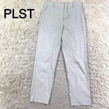 PLST 그레이 컬러 캐주얼 팬츠
