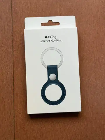 애플 정품 airtag leather key ring 미개봉 새상품