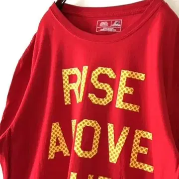 뉴발란스 RISE ABOVE 티셔츠 레드 빨간색 구제 의류