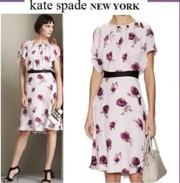 kate spade NEW YORK 플라워 프린트 A 라인 드레스