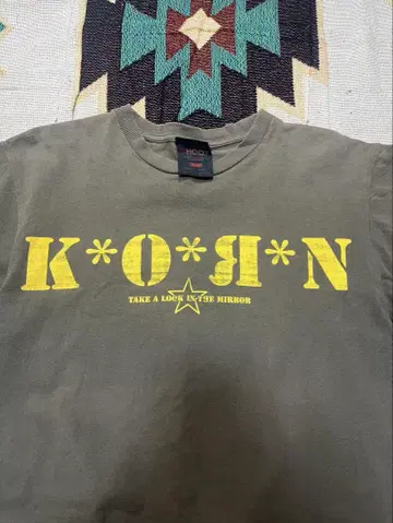 KORN 티셔츠 00s 올리브 그린 2003-2004