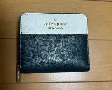 kate spade 두겹 지갑 그린 짙은 녹색 화이트
