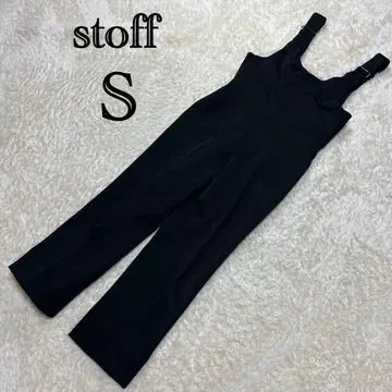 stoff 오버롤 살로펫 블랙 일본제 오버 사이즈 무지