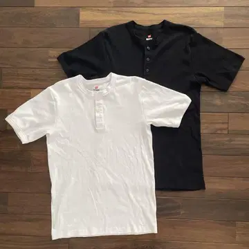 Hanes 헤인즈 비피 헨리넥 티셔츠 세트