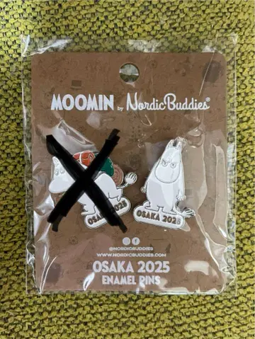 오사카 간사이 엑스포 무민 북유럽관 핀 배지