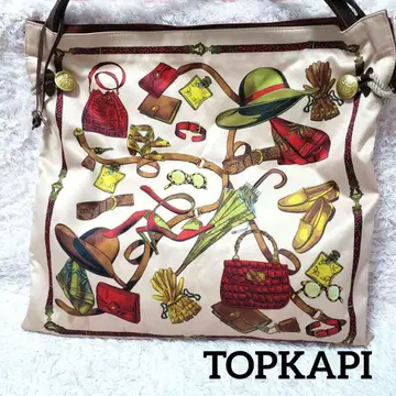 TOPKAPI 탑카피 마일드 새틴 스카프 패널형 토트백 A4