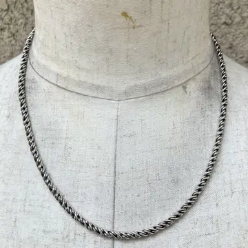SILVER925 TWIST CHAIN NECKLACE/실버 목걸이