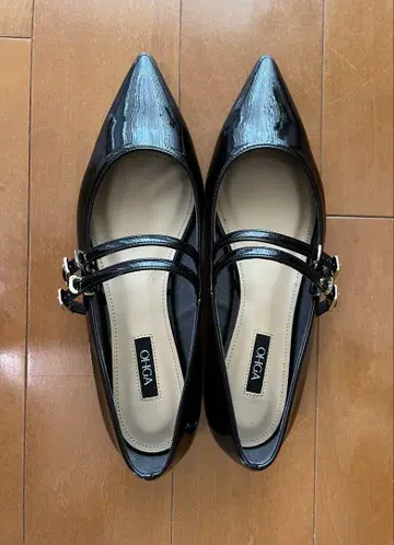 OHGA 더블 스트랩 펌프스 23.5cm