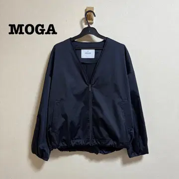 새상품급 MOGA 노카라 블루종 얇은 소재