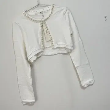 로얄 파티 펄 장식 컷 가디건