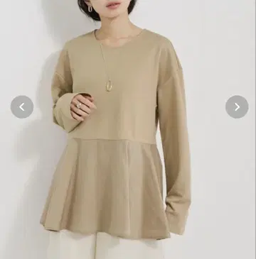 페플럼 콤비 풀오버