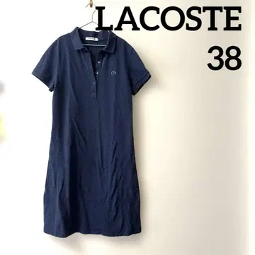 새상품급 LACOSTE 라코스테 38 반팔 폴로 셔츠 원피스 데님 사슴