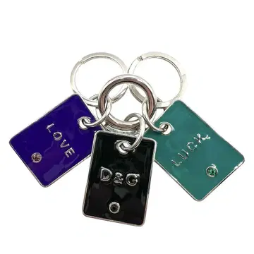 D&G 돌체앤가바나 카드놀이 컬러 키링 블랙