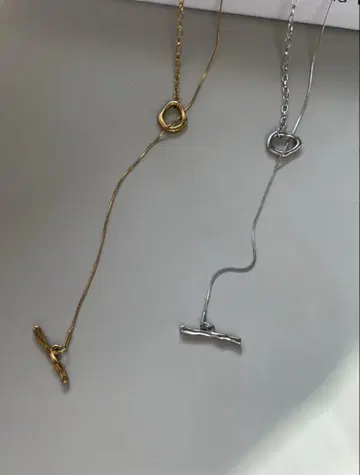 joie mulch layer necklace 골드 실버 세트