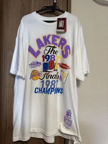 Mitchell & Ness 1987 NBA 파이널 티셔츠 XL