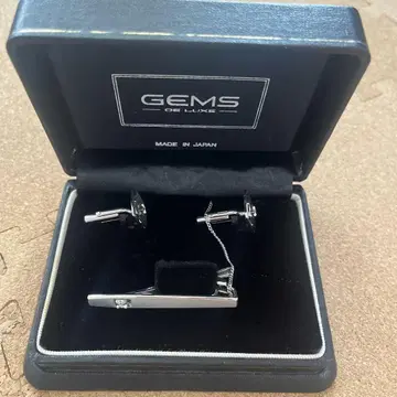 GEMS de LUXE 넥타이핀 커프스 단추 세트