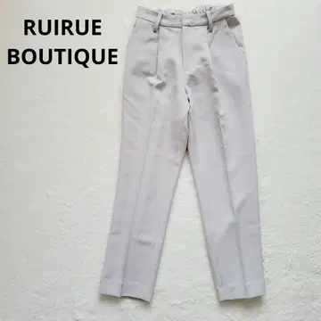 RUIRUE BOUTIQUE 센터 프레스 팬츠 허리 밴딩 포켓