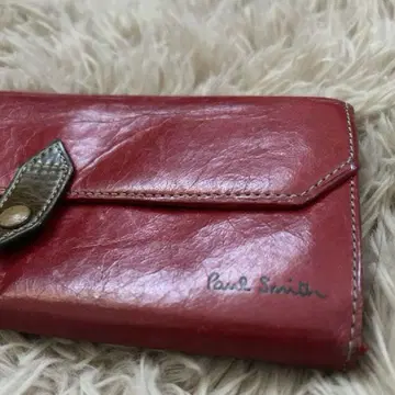 폴스미스 Paul Smith 장지갑 지갑 가죽 빨간색 여성용 토끼