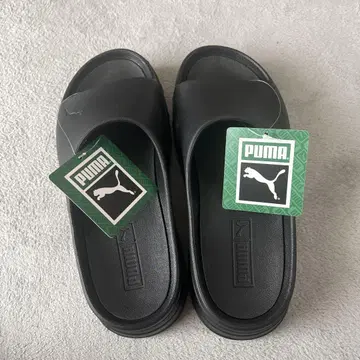 푸마 블랙 샌들 우먼