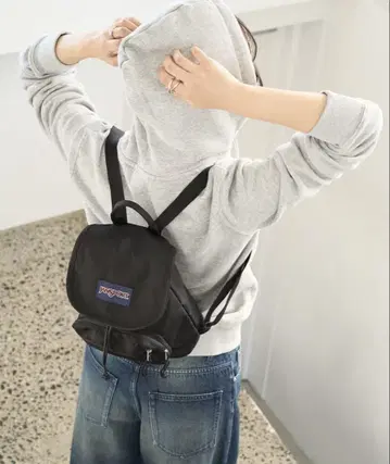 JANSPORT 블랙 미니 백팩