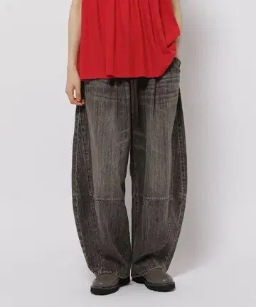 세탁 완료 niko and ... EASY BARREL DENIM2