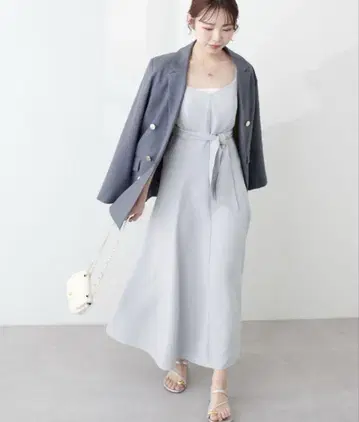 natural couture 머메이드 백 리본 원피스