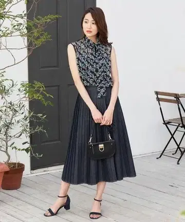 ANAYI 데님 스커트 38