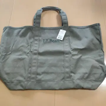 미사용 L.L.Bean 식료품 토트 더스티 올리브