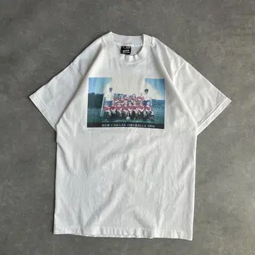 90s 프룻 오브 더 룸 프린트 티셔츠 멕시코제 싱글 스티치