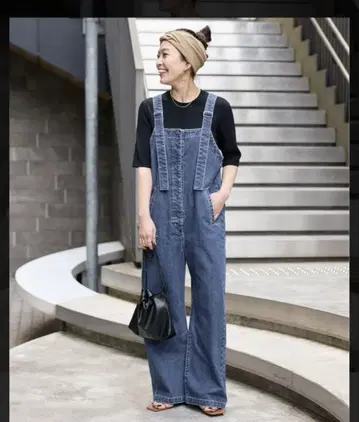 새상품급 B.C STOCK 데님 오버롤