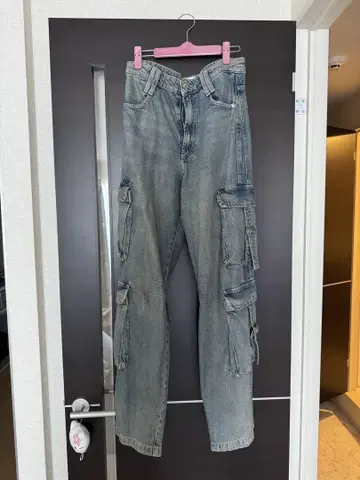 자라 카고 데님 팬츠 EUR 38